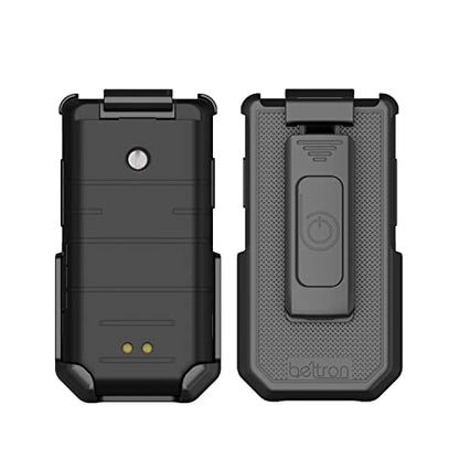 BELTRON Holster for CAT S22 Flip Phone (T-Mobile – Side View