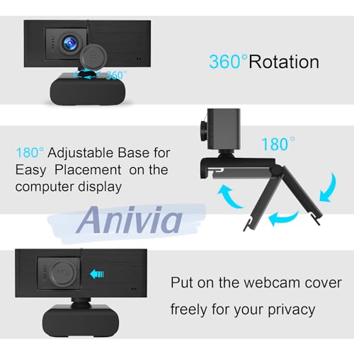 Webcam Anivia: Anivia 1080p Full HD Webcam with Mic and – In Use