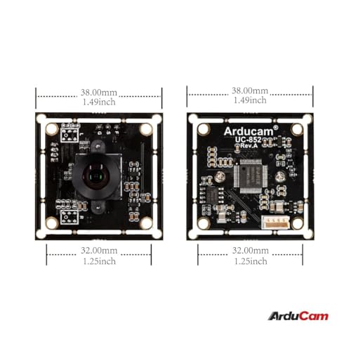 Arducam 100fps: Arducam B0385 1MP Global Shutter Color USB – Close-up Detail