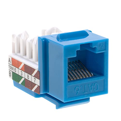 45 Degree Termination: SATMAXIMUM Cat6 Keystone Ethernet – Side View