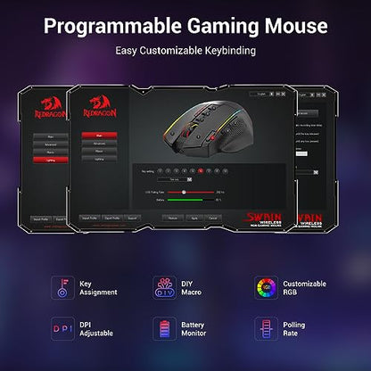Mouse Redragon: Redragon Wireless Gaming Mouse Ergonomic – Packaging