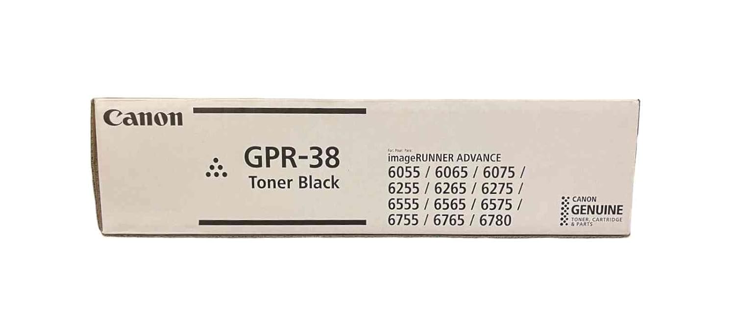 Canon Gpr-38 - Toner Cartridge - 1 X Black - 56000 Pages - For Imagerunner Advance 6055 6055I 6065 6065I 6075 6075I
