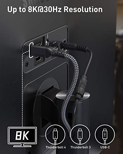 Thunderbolt Maxonar: Maxonar 6.6ft Thunderbolt 4 Cable – Side View