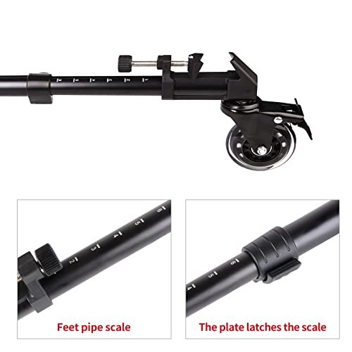 Photography Tripod Dolly: Heavy Duty with Larger 3-inch – In Use