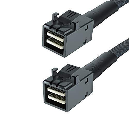 SAS Internal: 2-Pack 12G Mini SAS HD SFF-8643 to SFF-8643 – Side View