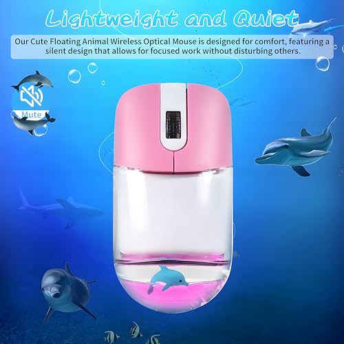 Wireless Mouse Cute: Elec Space Floating Animal Optical – Close-up Detail