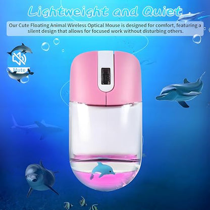 Wireless Mouse Cute: Elec Space Floating Animal Optical – Close-up Detail