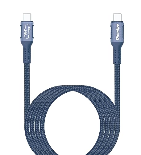 Thunderbolt Cable: Dhaxipo USB 4 for Thunderbolt 4 Cable 5ft – Front View