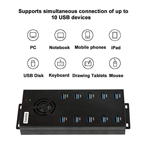 Hub Port: Sipolar 10-Port USB Hub 3.0 – Packaging