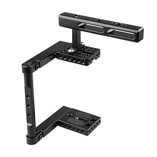 CAMVATE Basic Camera Cage Rig with Top Handle Universal Use – Back View