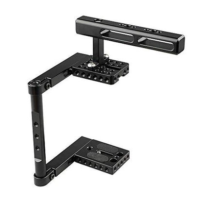 CAMVATE Basic Camera Cage Rig with Top Handle Universal Use – Back View