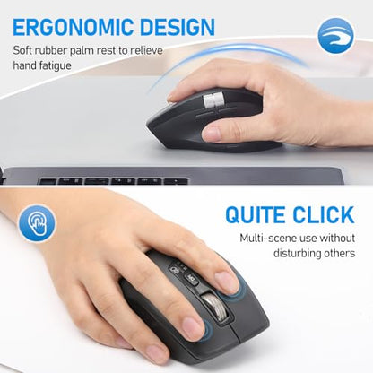 Scroll Computer: INFINMIND Wireless Bluetooth Side Scroll – Side View