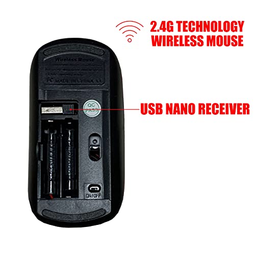 Wireless Mouse: 2.4G Cute Pattern Design – Close-up Detail