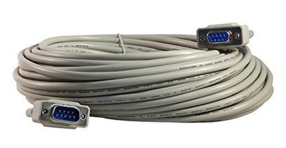 YCS Basics: 75 Foot DB9 9 Pin Serial RS232 Male/Female – Front View