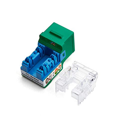 trueCABLE Cat6 Keystone Jack: Unshielded (UTP) – Side View
