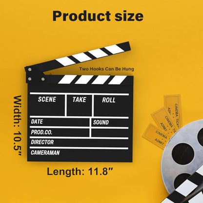 Movie Film Clapboard Hollywood Wooden-Clapper Board – Back View