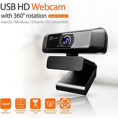 j5create Streaming: j5create JVCU100 1080p HD Webcam – Side View