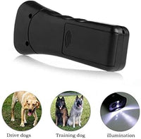 HBPET Anti-Barking Device ultrasonic Stop Barking Device, Portable Handheld Dog Barking Stop LED Light Lighting