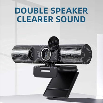 Webcam 30fps: USB 2K Auto-Focusing Webcam with HiFi Speaker – In Use