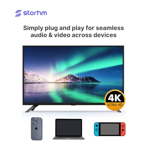 Cable Performance: STORHM USB-C Right Angle to HDMI 2.0 – Side View