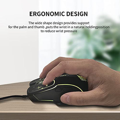 Greshare Gaming Mouse: 4 Colors Backlit Optical Game Mice – Feature Highlight
