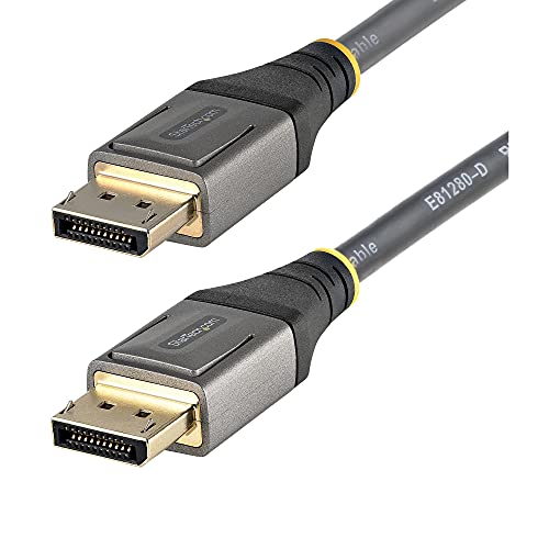 DisplayPort 1.4 Cable: 3ft VESA Certified DP to DP Monitor – Front View