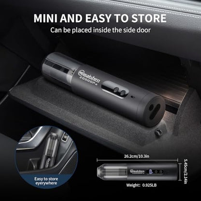 Cordless Car Vacuum: Maishen M3 Ultra Black 5-IN-1 Portable – Packaging