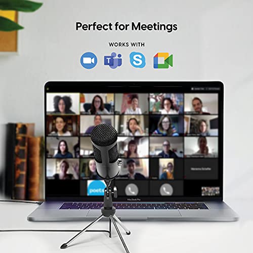 Microphone Talkworks: TalkWorks USB Microphone With Tripod – Side View