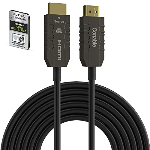 Certified 8K Fiber Optic HDMI Cable – Front View
