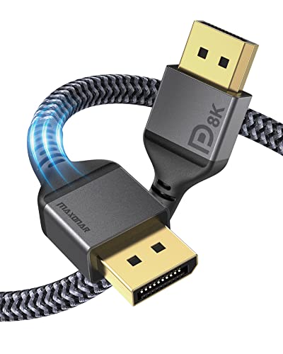 Maxonar DisplayPort Cable 1.4 – Front View
