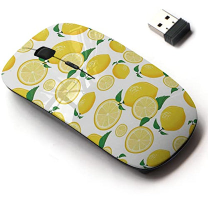 CJCBROES Mouse: 2.4G Wireless Mouse with Cute Pattern Design – Front View