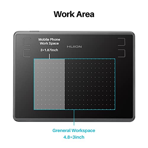 Tablet Drawing: HUION Inspiroy H430P Graphic Tablet with – Feature Highlight