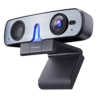 Webcam Speaker: ROCWARE RC08 2K Webcam with Harman Speaker – Front View