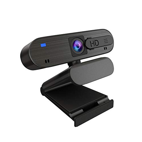 Webcam 2021: 2021 Upgraded Webcam with Dual Microphone – Front View