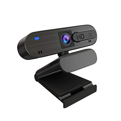 Webcam 2021: 2021 Upgraded Webcam with Dual Microphone – Front View