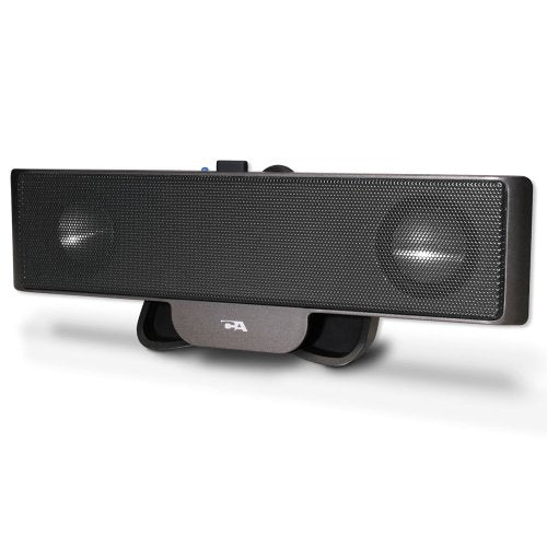 Portable Laptop Speaker: Cyber Acoustics CA-2880 – Front View