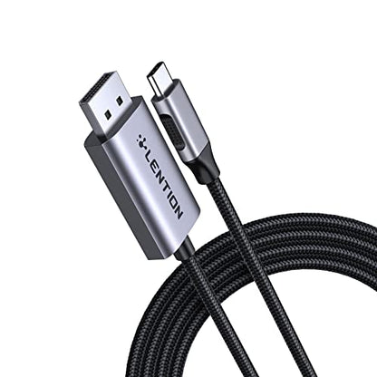 Mac Lention: LENTION 6FT USB C to DisplayPort Cable Adapter – Front View