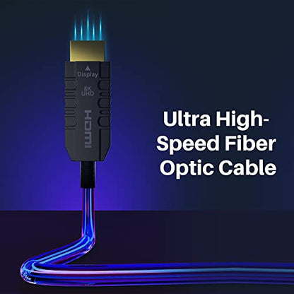 Certified 8K Fiber Optic HDMI Cable – In Use