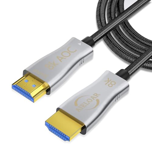 Aieloar Fiber Optical Cable: Aieloar 65ft High-Speed 48Gbps – Front View