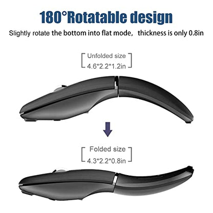 Mouse Normia: NORMIA RITA Foldable Arc Wireless Mouse – Side View