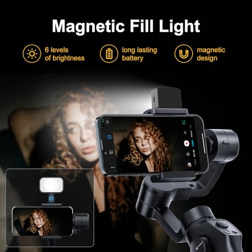 Gimbal Stabilizer: FUNSNAP 3-Axis Stabilization Handheld – Side View