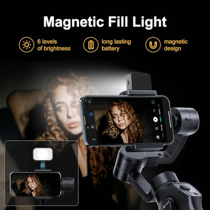 Gimbal Stabilizer: FUNSNAP 3-Axis Stabilization Handheld – Side View