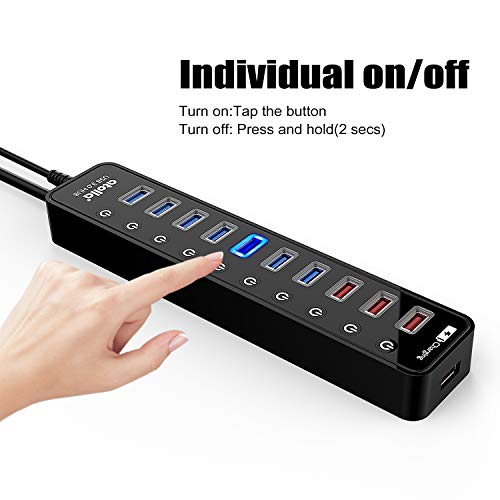 Hub Data: Atolla Powered USB 3.0 Hub 11-Port Data Hub with – Packaging