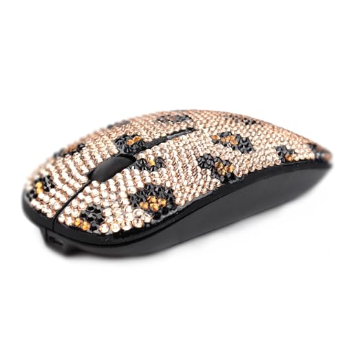 Bling Wireless Mouse: Luxury Crystal Rhinestone Sparkly – Close-up Detail