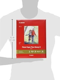 CanonInk Photo Paper Plus Glossy II 8.5" x 11" 20 Sheets (PP-301 LTR_20)