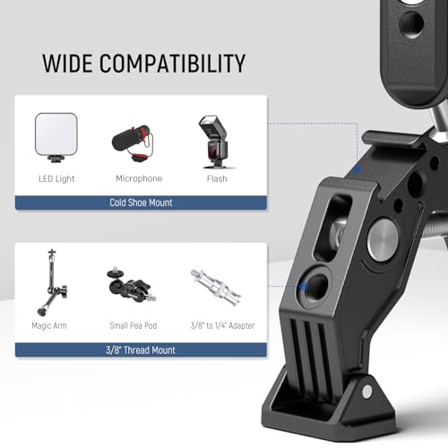 NEEWER Double Super Clamp Camera Mount with Magic Arm – Packaging