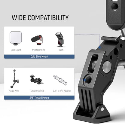 NEEWER Double Super Clamp Camera Mount with Magic Arm – Packaging