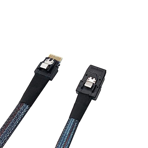 SFF-8654: Heretom 2PCS SFF-8654 to SFF-8087 Slim Line SAS – Side View