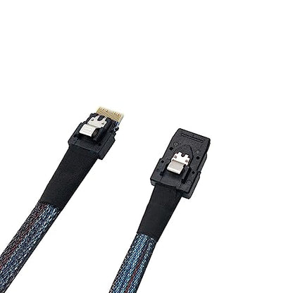 SFF-8654: Heretom 2PCS SFF-8654 to SFF-8087 Slim Line SAS – Side View