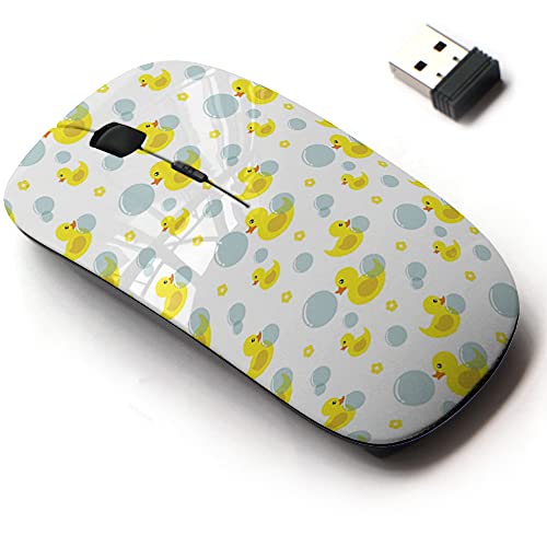 Wireless Mouse: CJCBROES 2.4G Cute Pattern Design – Front View